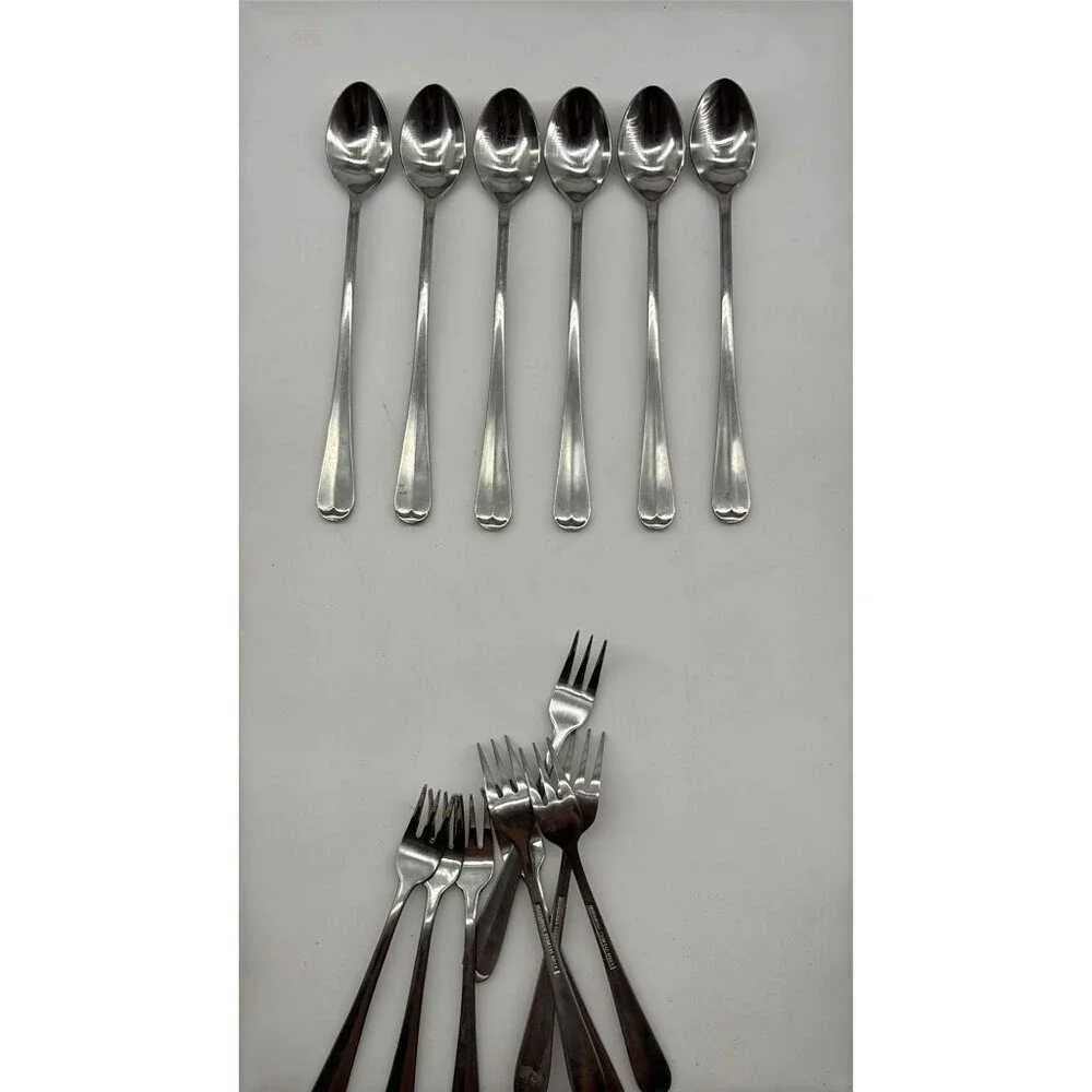 International Silver Co Stainless Steel Teaspoons and Forks‎ Set 15 Piece